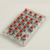 [해외] 21 키 매크로 키보드 DIY 프로그래밍 가능한 RGB 백라이트체리 기계식 키보드 게임 PC 노트북 MAC WIN7 8 10 유형 C 키보드, 레드 스위치, without backlight