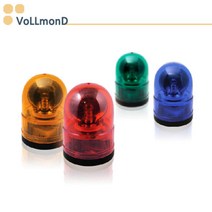 회전경광등/100파이/AC220v/DC12/DC24/경광등/, DC 12V/청색/자석식, 1개