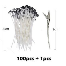 소이캔들 오브제캔들 1 롤 200 피트 61M 흰색 양초 심지 솜초 직조 DIY 및 만들기, 10cm C-세트