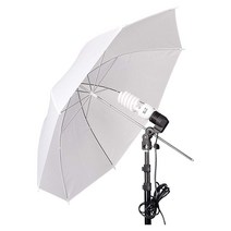 조명 우산 화이트 113cm 엄브렐라 LED라이트 플래시 조명기기 800D 화보 판 지 사진 방송 EOS, 쿠팡 본상품선택, 쿠팡 본상품선택