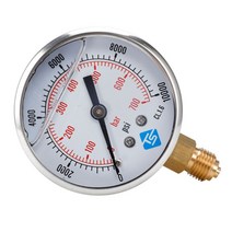 측정 측량도구 캘리퍼 노기스 글리세린 채워진 압력 진공 화합물 게이지 68mm 다이얼 VAC ~ 10000 PSI, 0-2bar, 02 0-2bar
