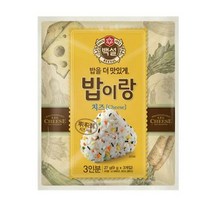 CJ더마켓 도시락 소풍 아이간식 나들이음식 탑티어 밥이랑치즈 야채후레이크 주먹밥 삼각김밥 27G, 20개