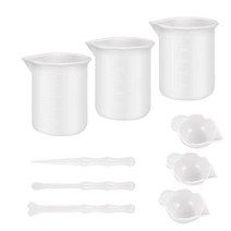 레진아트틀 레진몰드 레진공예 실리콘 도구 세트 3PCS 100Ml 에폭시 수지 혼합 컵 매트 Stir 스틱 3Pcs, 01 공간