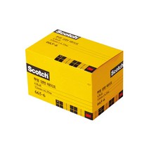 3M 스카치 투명 양면 테이프 665R-6(6롤 12mmx6.35m)[W77645B]