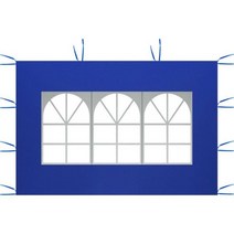 포차천막 가제보 방수천막 포장마차천막방수 전망대 천막 차양 그늘막 3x2m 야외 정원 해변 캠핑 파티 텐, 06 blue with window