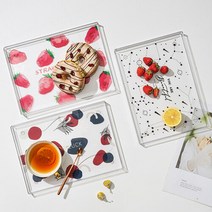 구디푸디 투명 아크릴 쟁반 카페 트레이, 별자리 (대)