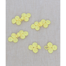 릴리패브릭 83-202 달팽이 매듭단추_옐로우