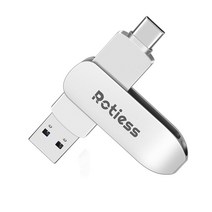 ROTIESS USB3.0 c타입 대용량 유에스비메모리 2in1 핸드폰OTG, 512GB