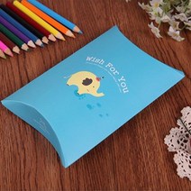 환이몰 선물상자 반달상자 20개입 11*15.7*3, 블루코끼리