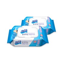 스카트 잘닦이는 세정티슈 80매 X 8팩, 8개