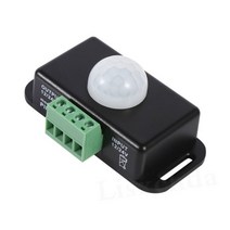 센서등 스마트 주차장 현관 충전식 무선 dc 12v 24v 8a 자동 조절 pir 모션 센서 스위치 ir 적외선 감지기 조명 스위치 모듈 led 스트립 라이트 램프, 검은색