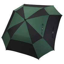 136819 G4Free 골프 우산 양산 장산 특대 157 cm 172 cm 정사각형 8개 뼈 UV 컷 원터치 자동 열기 더블 캐노피 맑은 겸용 태풍 대응, 직경 115cm, 블랙/딥 그린