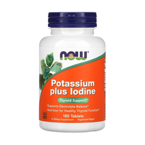 Now Food 나우푸드 칼륨 플러스 요오드 Potassium Plus Iodine 180정 타블렛 포타슘