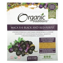 Organic Traditions 마카 X6 블랙 레드퍼플 150g(5.3oz)