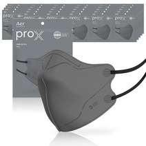 아에르 Pro X (프로엑스) 컬러마스크 방진마스크 2급, 30매, 그레이