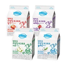 덴마크 드링킹 요구르트 275ml 12개 4종 선택형, 딸기 4개, 베리믹스 4개, 플레인 4개