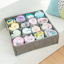 서랍형 칸칸 속옷정리함 8칸 16칸, 그레이16칸