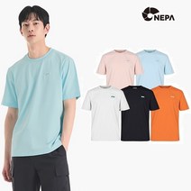 네파 NC송파점 공용 5컬러 폴리소재 사용으로 가볍고 소프트한 착용감제공 피부에 달라붙지 않아 여름철 활동에 적합한 씨타 반팔 라운드티 (루즈핏) 7ID5361 SPTS