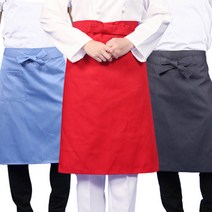 웰컴가운 허리 앞치마 급식 단체 식당 행사 서빙 일식 AE21, 1개, AE21_하늘