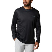 컬럼비아 Columbia 남성용 터미널 태클 PFG 물고기 삼각형 긴팔 쿨 그린/트라우트 XL201137, Large, Black/Tarpon