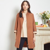 여성 하이넥 모던 데일리 롱 포멀 트렌치 코트 [2컬러]