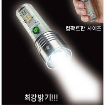 야외 LED 강력한 원거리 화이트 레이저 손전등, 백색 레이저 손전등(줌 유형), 1개