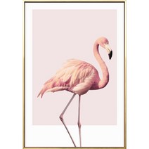 힙쓸 생기그림 표구 관 인테리어 홈데코 거실 세트 풍수그림 캔버스 북유럽 돈들어오는 현관액자, 홈데코 액자_G [우아한 홍학]