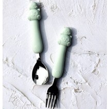 티어제로 스푼포크 스텐 숟가락 이유식 수저 아기 스푼포크 유아 어린이 유치원 예쁜 휴대용 캐릭터 1057