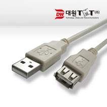 [KT알파쇼핑]대원TMT USB 연장케이블(암-수) 1.8M, 대원TMT USB 연장케이블[암-수] 1.8M