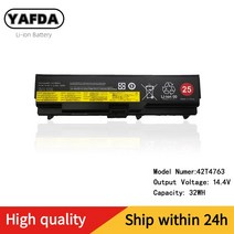 노트북배터리호환용YAFDA 42T4763 Lenovo Thinkpad E40 L410 T410i E420 SL410K T420 e50 T410 42T4764 14., 한개옵션0