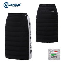 헝가리구스 튜브퀼팅 여성 롱길이감 다운 랩스커트 골프치마 골프웨어 CGKWSK1756BKP314419022