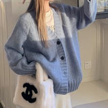 마이시즌 여성용 렌더 루즈핏 가디건