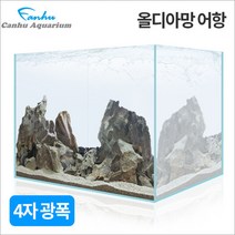 칸후 고퀄리티 4자광폭 올디아망 어항 120X45X45 12T - 120광폭 초백