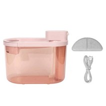 반려동물용품 자동 건조기 2200ml Cat Water Fountain Quiet Smart Wireless Cycling Filtration Radar Ind, 02 분홍색