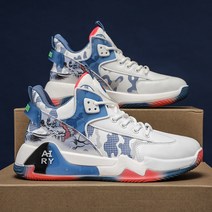 가죽 쿠션 하이탑 실전 남성 운동화