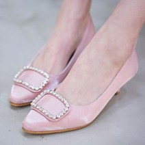 니나스파리 큐빅 새틴 슬림토 펌프스 5cm 9J290