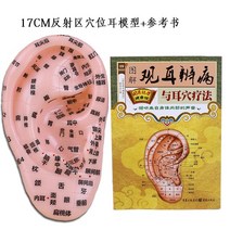 안마기 귓구멍 모형 귀 반사 영역 무기 왕유행 씨콩알붙이 스티커 혈위치 알약 탐필함 바늘 2770859520, 17CM 귀 모형 _귓구멍 참고 책