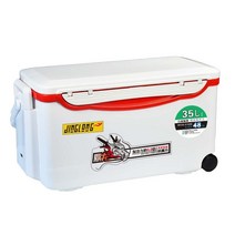 35L 아이스박스 아이스쿨러 낚시 캠핑 선상낚시 민물낚시, 화이트