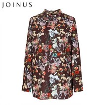 조이너스 플라워프린팅 하이넥 블라우스-JW19RB0503183A