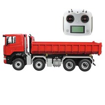 RC카 무선조종 Tamiya 1/14 8x8 유압식 RC 트럭 금속 롤온 덤프 RTR 버전 차동 잠금 보이 리모컨 자동차 모델 장난감, 1.RTR