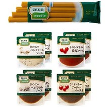 직장인간식 일본식과자 일본풍간식 【amazon 한정 아울렛】 zenb 젠부누들 콩면 4식 파스타 소스 세트 글루텐 프리 당질 오프 단백질 듬뿍, 8식 세트