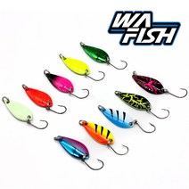 청룡조구 힛트 송어스푼 2.5g 3.5g 메탈 축광 스푼, 09.번개노랑-3.5g(1ea)