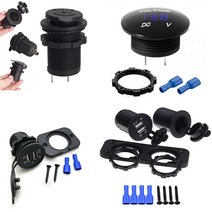 (주)승원전자 차량 DIY 매립형 USB볼트소켓 방수시가소켓 USB2포트 볼트게이지소켓 시가라이터 매립형볼트소켓 시가소켓, 01.SCG_U01 차량용방수 듀얼 USB시거잭
