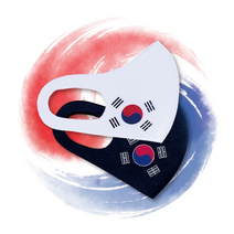 BUyuS태극기 마스크굿딜 브이숍, 검_남성용(L)