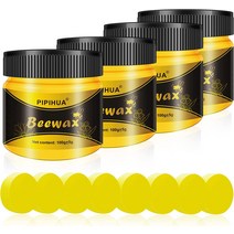 우드슬랩오일 원목식탁오일 원목식탁코팅 PIPIHUA Beeswax 가구 광택제 목재 시즈닝 밀랍 방수 및 수리, 03 4pcs