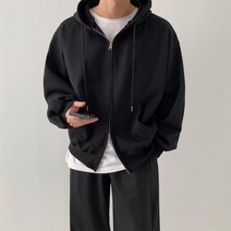 [단독] [당일출고/기모선택] 오버핏 후드집업 투웨이 벌룬 크롭 후드티