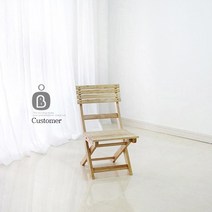 [BENTRI] 접이식 원목 테이블 의자 보조 캠핑, 피크닉원목의자(소)