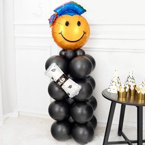 졸업장식 풍선기둥 만들기세트 [스마일 학사모], 단품