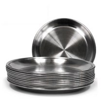 L&C 한국금속 캠핑용 업소용 식당 스텐 후지뱅이 밥그릇 국그릇 대접 물컵 종지 막걸리잔 술잔 접시 비빔기 우동기 냉면기 찜기 쌀함박 믹싱볼 종지 막걸리잔 술잔, 앞접시 5호16.5cm*10P