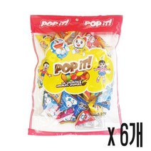 도라에몽 팝잇초코 40p, 240g, 6개입